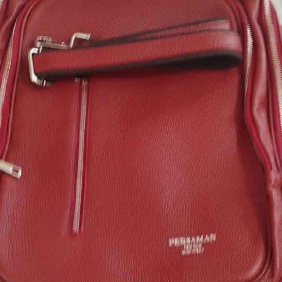 Persaman New York Leather Backpack with Silver Accents main image 6